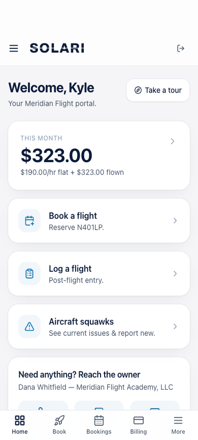 Mobile dashboard